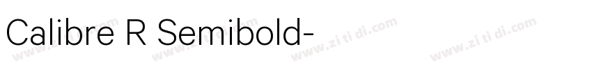 Calibre R Semibold字体转换